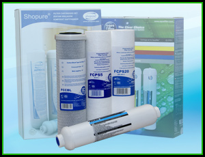 Komplety wkładów do filtrów Aquafilter