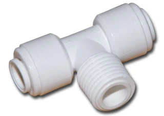 A4MBT4-W - trójnik-szybkozłączka (2 x wężyk, 1 x gwint)