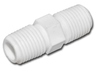 KF1415 - prosta złączka 2 x 1/4 cala gz (łącznik korpusów, nypel)