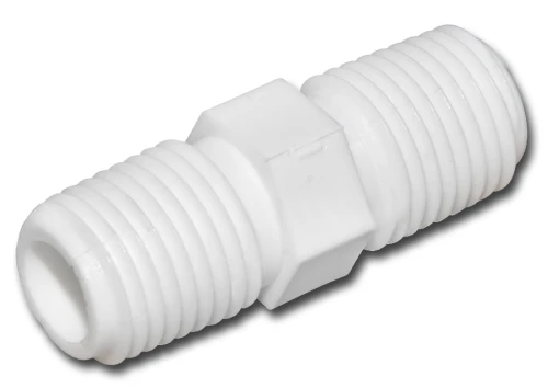 KF1415 - prosta złączka 2 x 1/4 cala gz (łącznik korpusów, nypel)